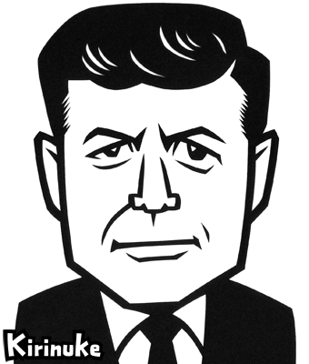ケネディ,JFKのイラスト